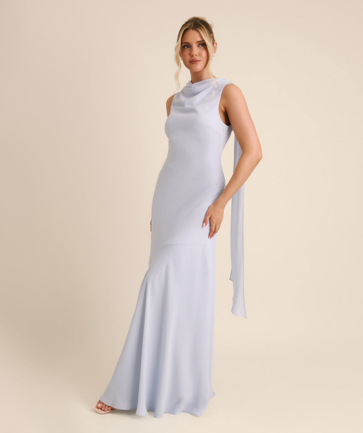 green emerald velvet dress Light blue lace tulle long prom dress, blue formal dress – dresstby main image 0
