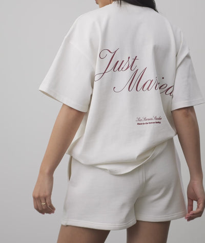 Just Married Relaxed Tee - Off White
