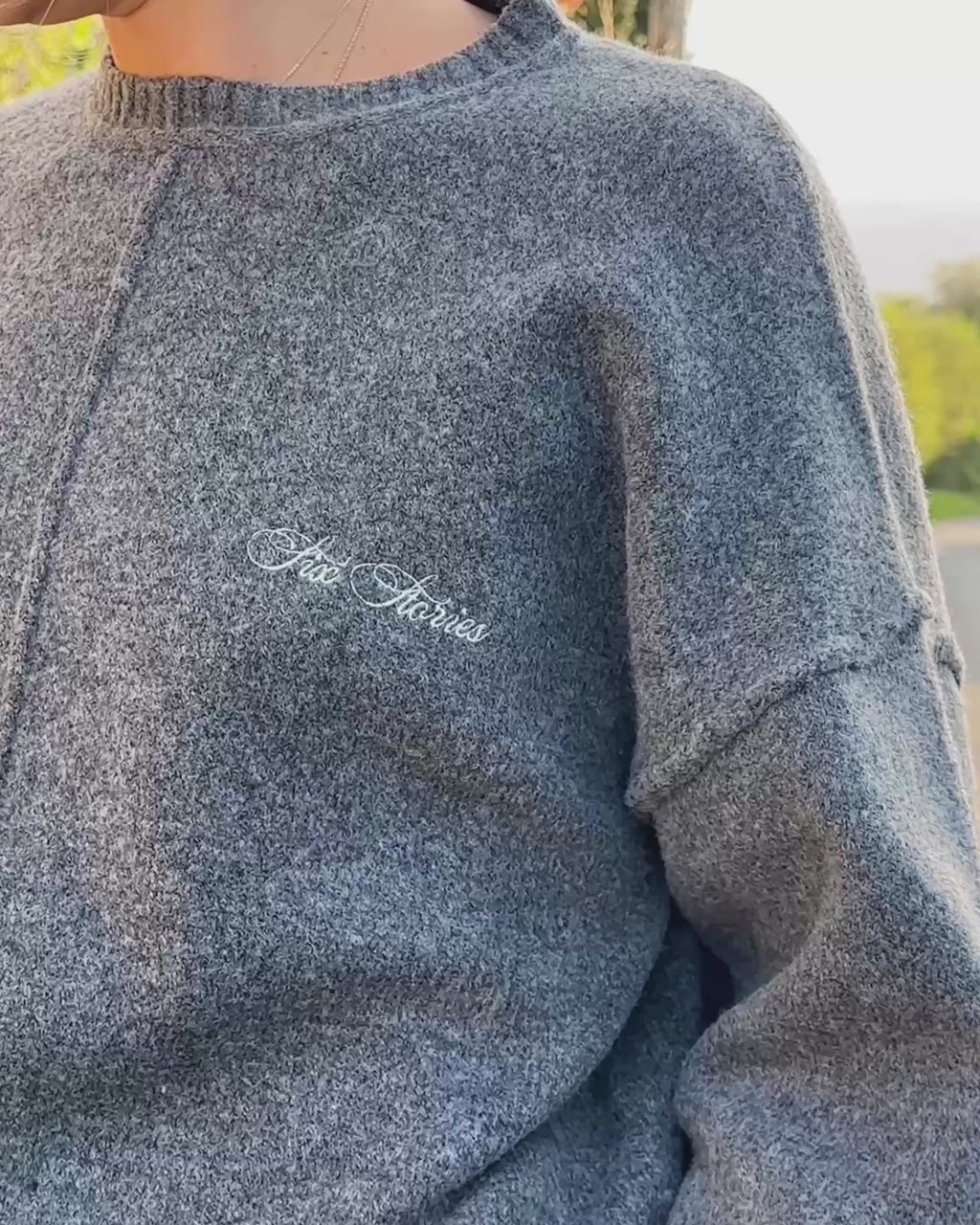 Limited Edition Oversized Knit Jumper - Grey