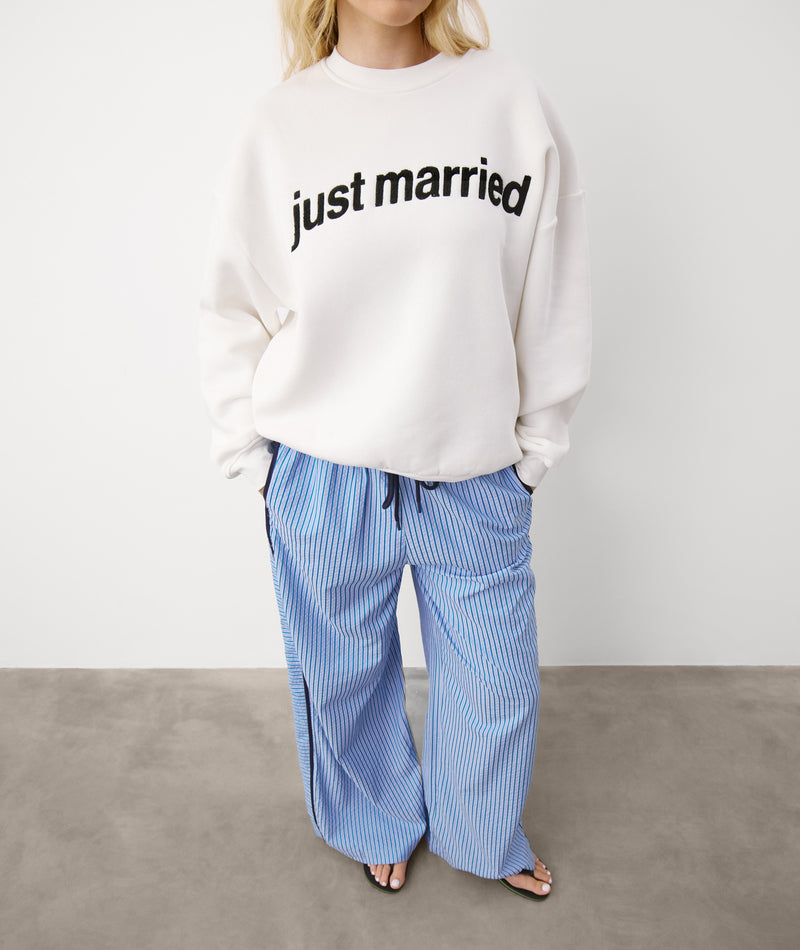 Just Married Sweatshirt - Off White