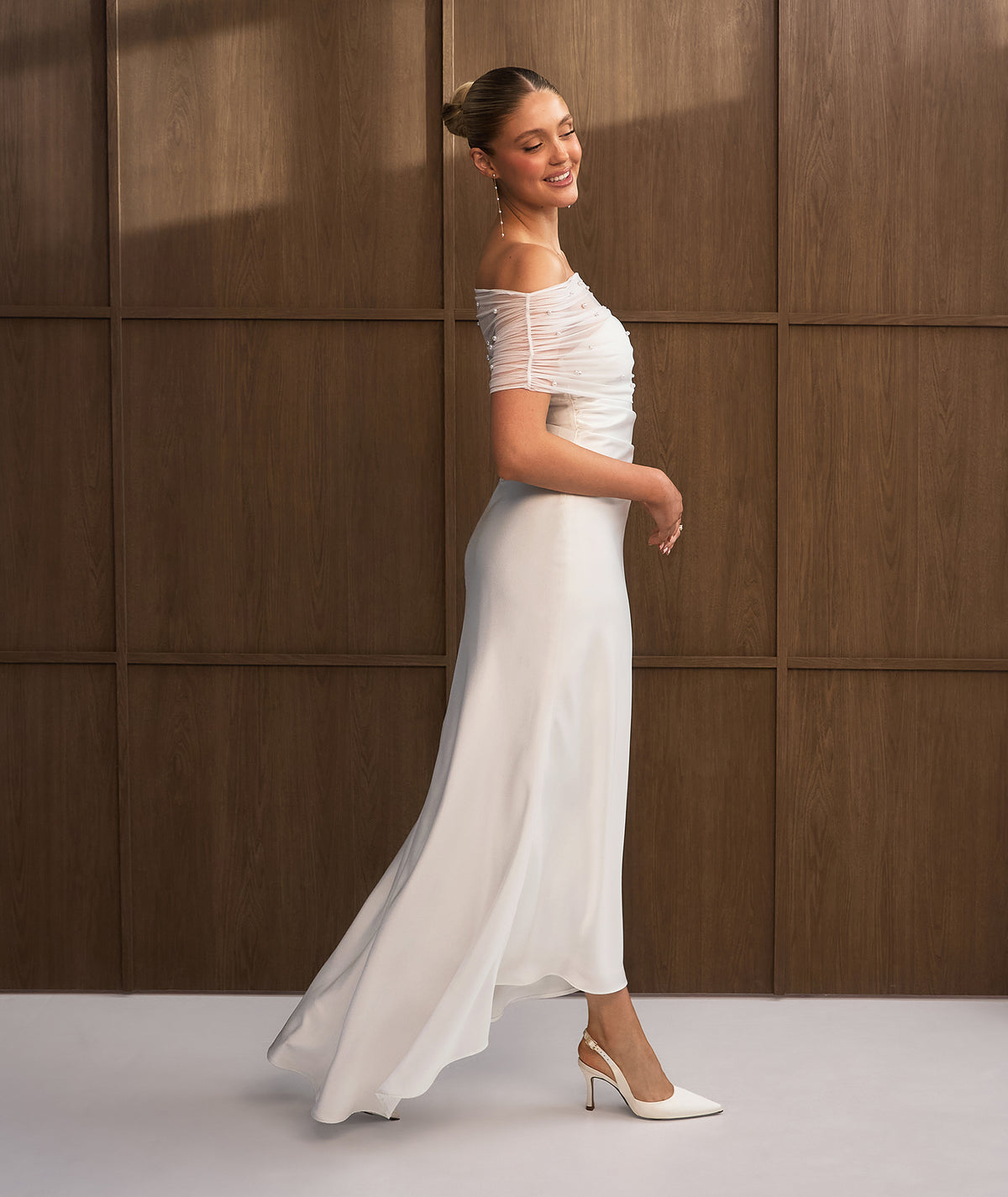 long white dress for bridal shower Dresses | White Mini, Midi & Maxi Styles Jersey Colors:Fuchsia Cotedepablo video | Ziva inv-393 Elegant Design