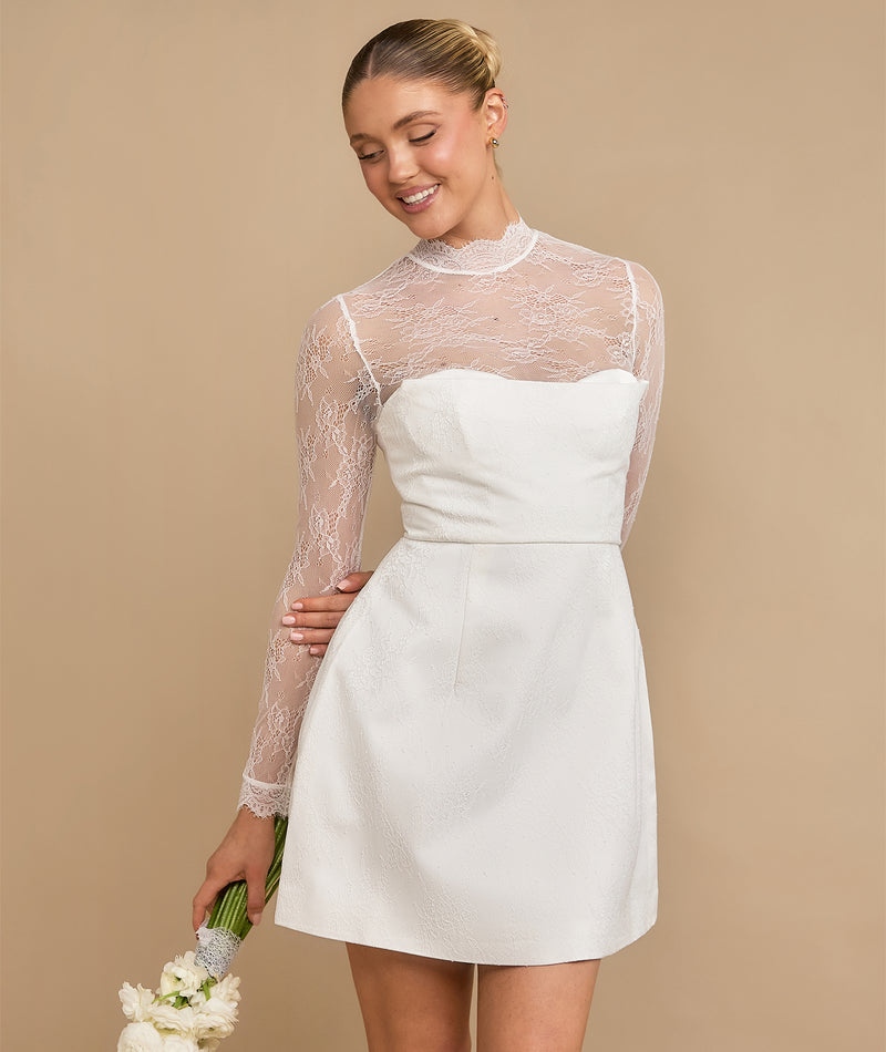 knee length lace dress white Sleeve Cup Detail Mini Tina's Beaded Strappy Floral Do Not Bleach Color:Pink Metallic Floral Wedding Dresses With Color Trim