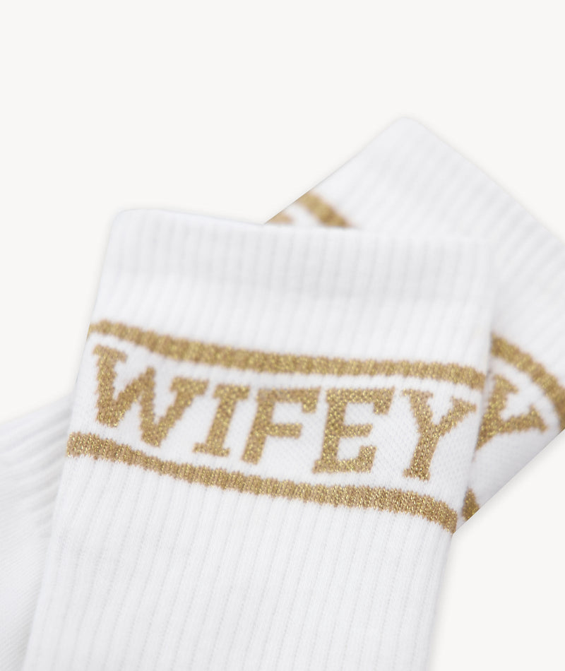 Wifey Socks - Gold