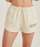 Wifey Teddy Shorts - Champagne