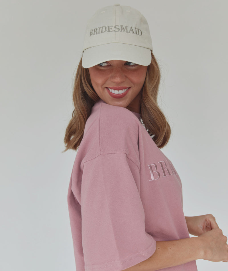 Bridesmaid Embroidered Baseball Cap - Champagne
